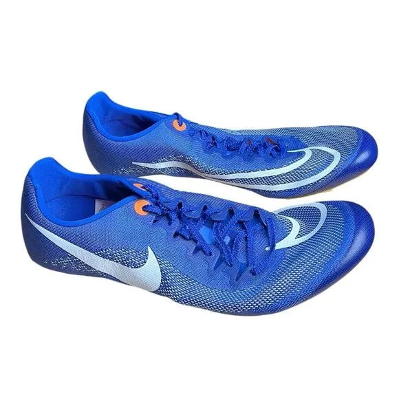 Nike Zoom Ja Fly 4 Track &amp; Field Sprint Spikes Racer Blue Size 12 DR2741-400