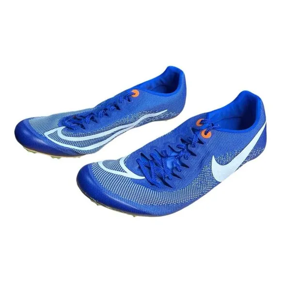 Nike Zoom Ja Fly 4 Track &amp; Field Sprint Spikes Racer Blue Size 12 DR2741-400