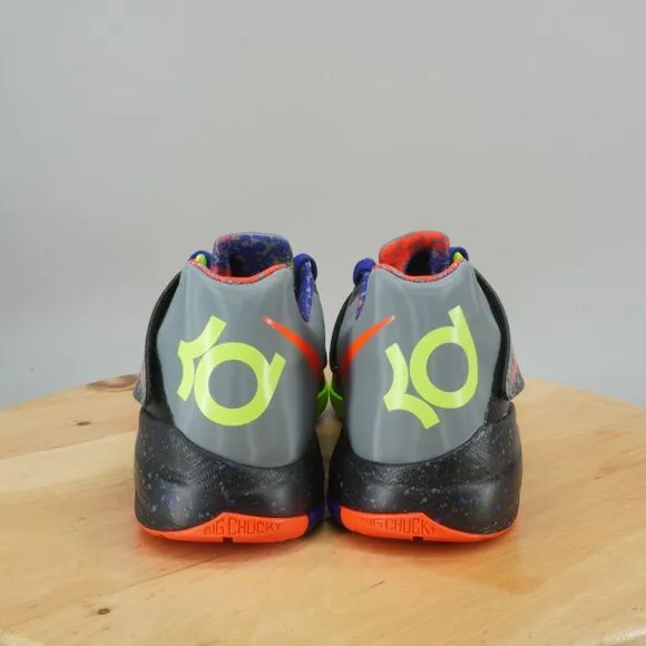 Nike Zoom KD 4 Nerf Mens Size 10.5 Basketball Shoes Blue Orange Volt Sneakers