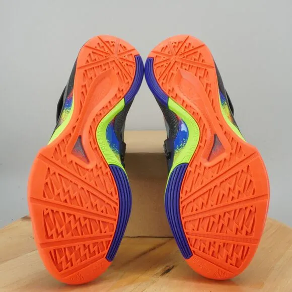 Nike Zoom KD 4 Nerf Mens Size 10.5 Basketball Shoes Blue Orange Volt Sneakers