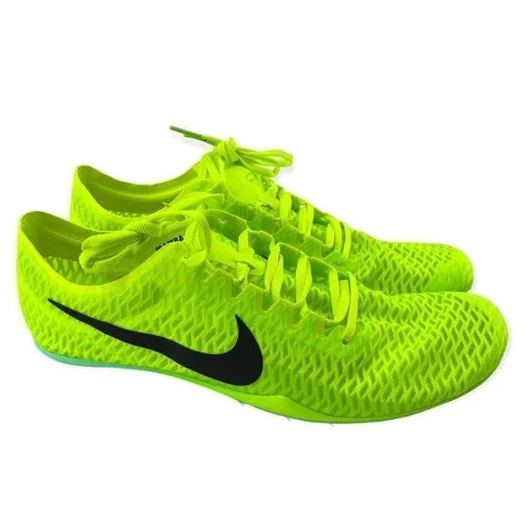 Nike Zoom Mamba V DR9945-700 Electric Yellow Track Spike Running Shoes Size 9.5