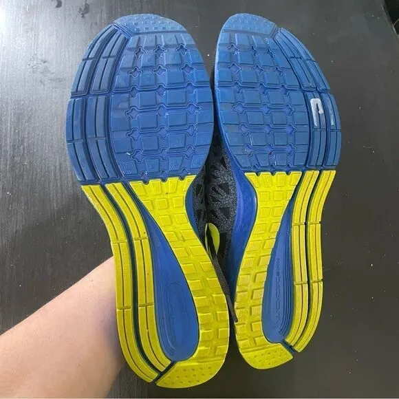 Nike Zoom Pegasus 31 black blue volt tennis shoes running sneakers men’s 13