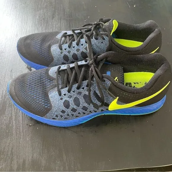Nike Zoom Pegasus 31 black blue volt tennis shoes running sneakers men’s 13