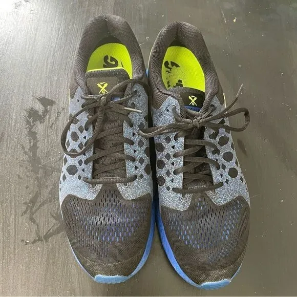 Nike Zoom Pegasus 31 black blue volt tennis shoes running sneakers men’s 13