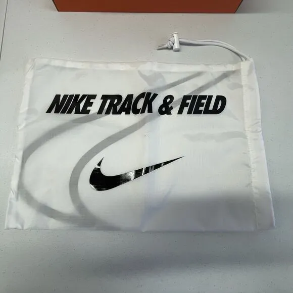 Nike Zoom Pole Vault Elite Track Shoes White Orange Men's Size 14 AA1204-101