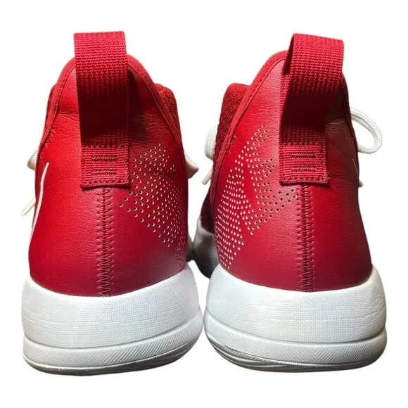 Nike Zoom Rise Men’s Mid Top Basketball Shoes Size 11.5 CN9502-604 Red &amp;White