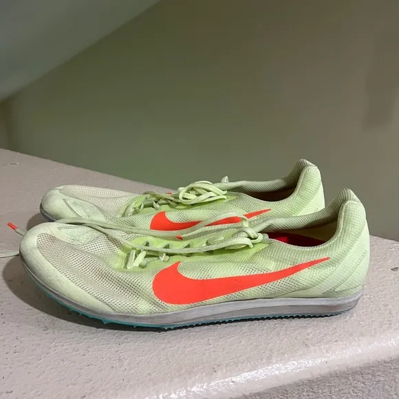 NIKE Zoom Rival D‎ 10 Barely Volt Mid Distance Track Spike Shoes Mens 13
