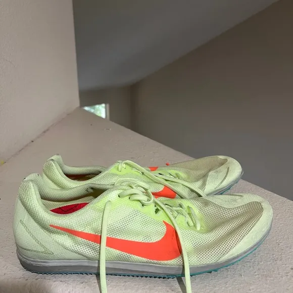 NIKE Zoom Rival D‎ 10 Barely Volt Mid Distance Track Spike Shoes Mens 13