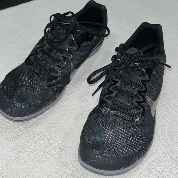 Nike Zoom‎ Rival D Men’s 10 womens 11.5 Black Stellar racing shoes cleats unisex