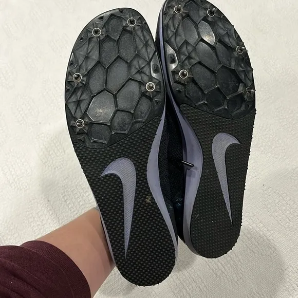 Nike Zoom‎ Rival D Men’s 10 womens 11.5 Black Stellar racing shoes cleats unisex