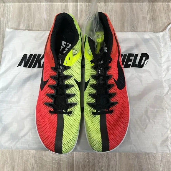 Nike Zoom Rival Distance DC8725-601 Red Volt Running Spikes Shoes Men's Size 11