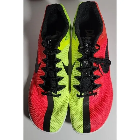 Nike Zoom Rival Distance Track Shoes Red Volt Spikes Men's Size 13 DC8725-601