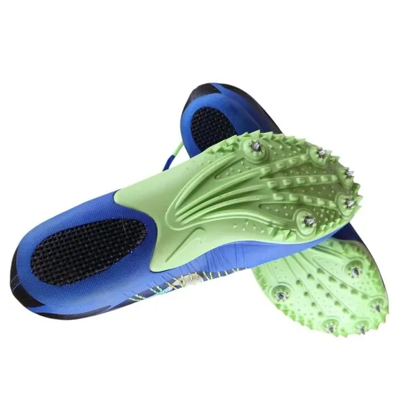 Nike Zoom Rival S Men’s 11.5 Track Spikes Blue Volt 629226-413 Flywire Shoes