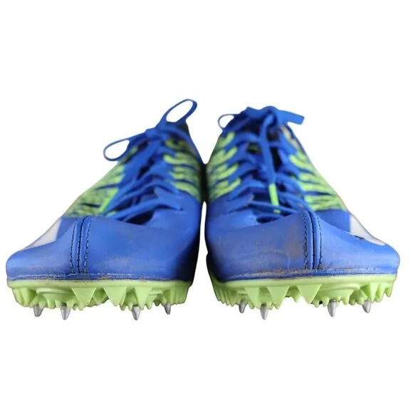Nike Zoom Rival S Men’s 11.5 Track Spikes Blue Volt 629226-413 Flywire Shoes