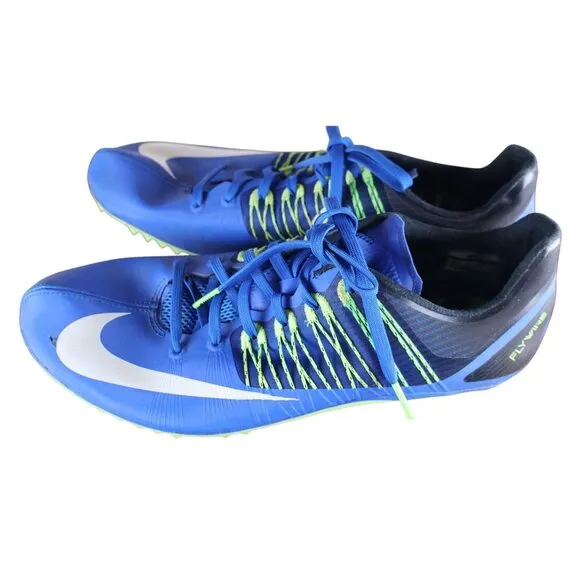 Nike Zoom Rival S Men’s 11.5 Track Spikes Blue Volt 629226-413 Flywire Shoes