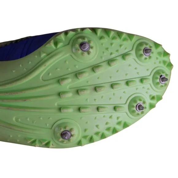Nike Zoom Rival S Men’s 11.5 Track Spikes Blue Volt 629226-413 Flywire Shoes