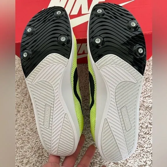 Nike Zoom Rival Distance Red Volt Running Spikes Shoes
