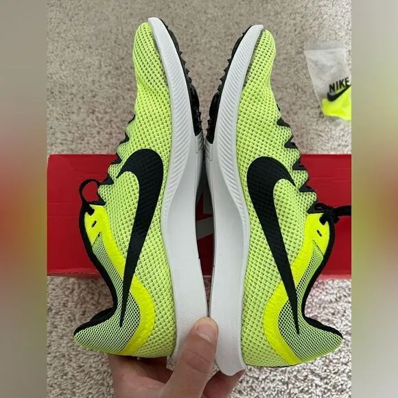 Nike Zoom Rival Distance Red Volt Running Spikes Shoes