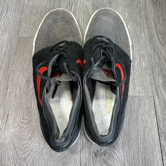 Nike Zoom Stefan Janoski Men's Size 11 Black Gray Skateboarding Shoes 333824-062