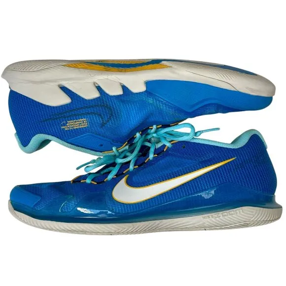 Nike Zoom Vapor Pro Hard Court Tennis Shoes Blue White Men Size 10 Pickleball
