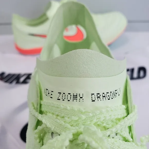 Nike ZoomX Dragonfly Barely Volt Hyper Orange Track Field Spike size Men's 13