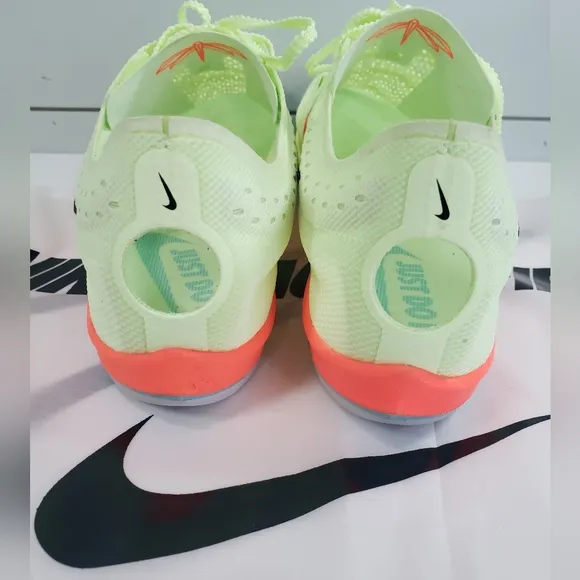 Nike ZoomX Dragonfly Barely Volt Hyper Orange Track Field Spike size Men's 13