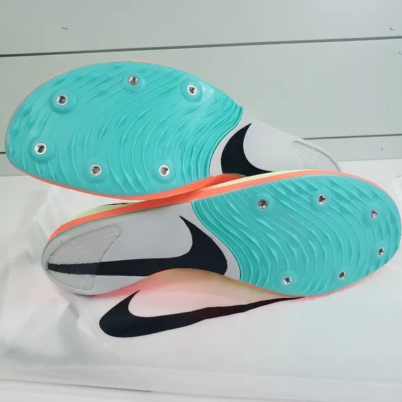 Nike ZoomX Dragonfly Barely Volt Hyper Orange Track Field Spike size Men's 13