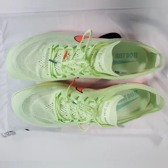 Nike ZoomX Dragonfly Barely Volt Hyper Orange Track Field Spike size Men's 13