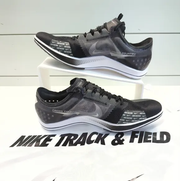 Nike ZoomX DragonFly Black Metallic Silver Track Field Distance Cross Shoes sz 9