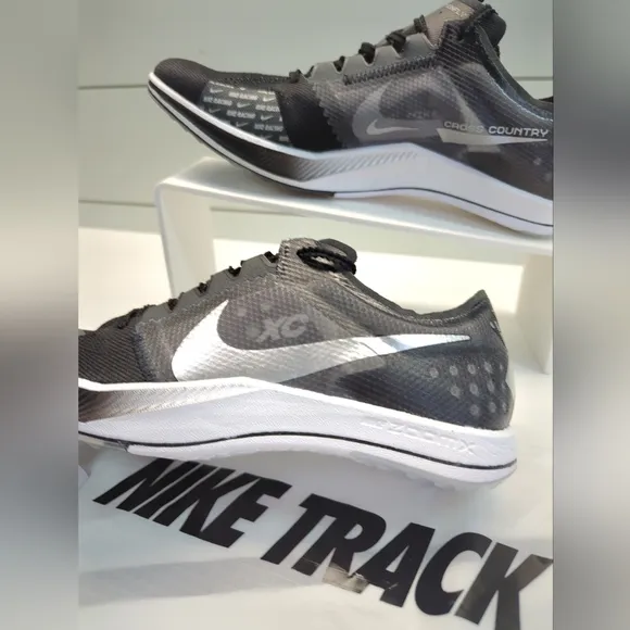 Nike ZoomX DragonFly Black Metallic Silver Track Field Distance Cross Shoes sz 9