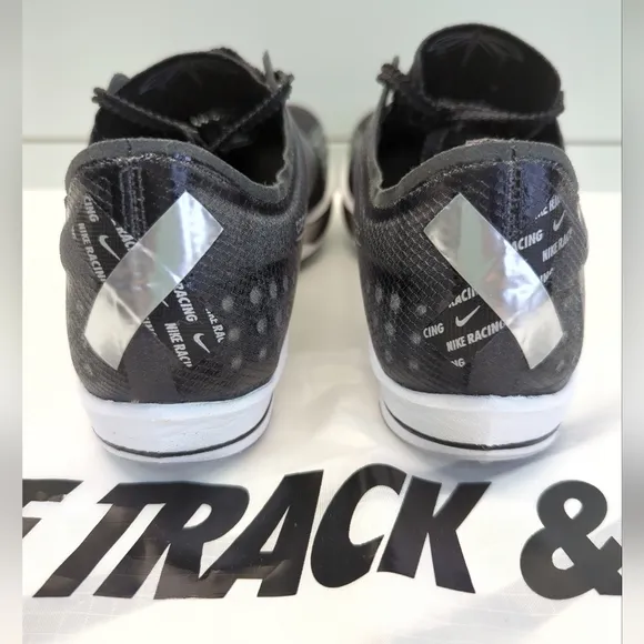 Nike ZoomX DragonFly Black Metallic Silver Track Field Distance Cross Shoes sz 9