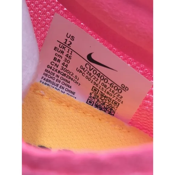 Nike ZoomX Dragonfly Track &amp; Field Distance Spikes Pink CV0400-600 Men's Size 12