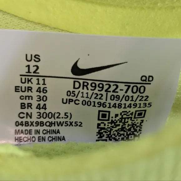Nike ZoomX Dragonfly Volt Mint Foam DR9922-700 Track &amp; Field Distance Spikes 12