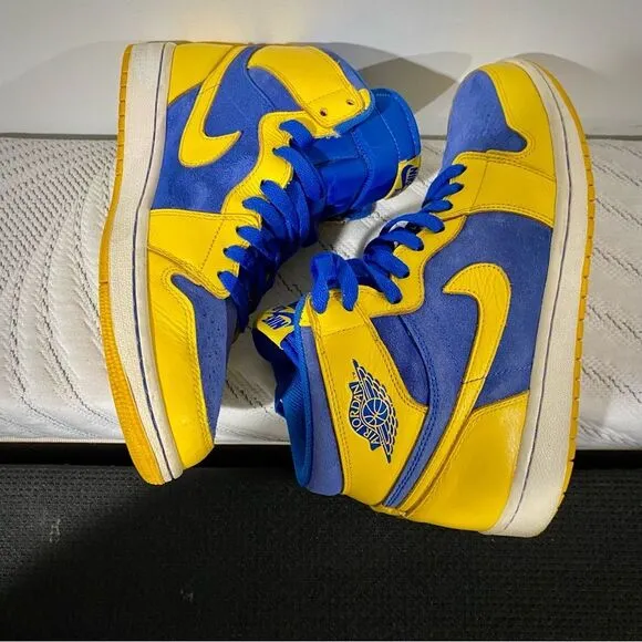 NIKE AIR JORDAN 1 RETRO HIGH RARE OG LANEY MENS BASKETBALL SHOES - MENS SZ 9