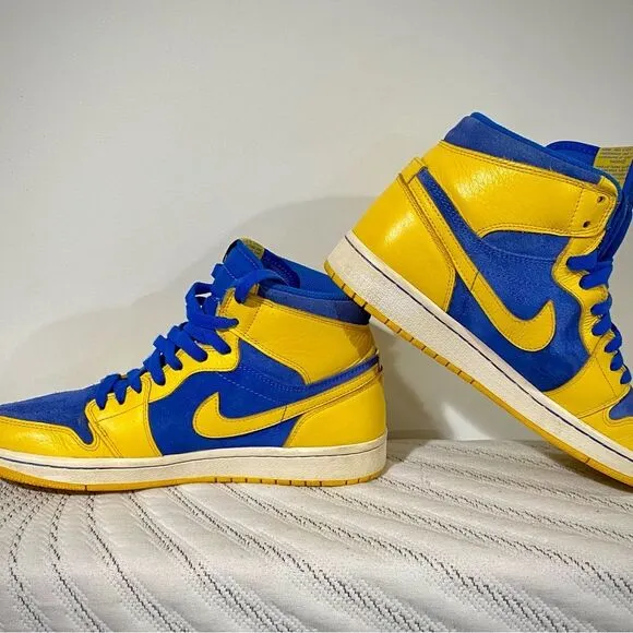 NIKE AIR JORDAN 1 RETRO HIGH RARE OG LANEY MENS BASKETBALL SHOES - MENS SZ 9