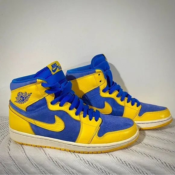 NIKE AIR JORDAN 1 RETRO HIGH RARE OG LANEY MENS BASKETBALL SHOES - MENS SZ 9