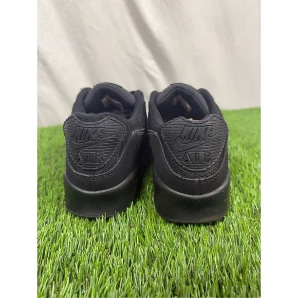 Nike Air Max 90 Men's Size 10 US CN8490-003 Triple Black Lace Up Athletic Shoes