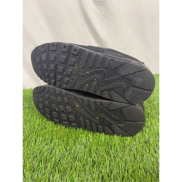 Nike Air Max 90 Men's Size 10 US CN8490-003 Triple Black Lace Up Athletic Shoes