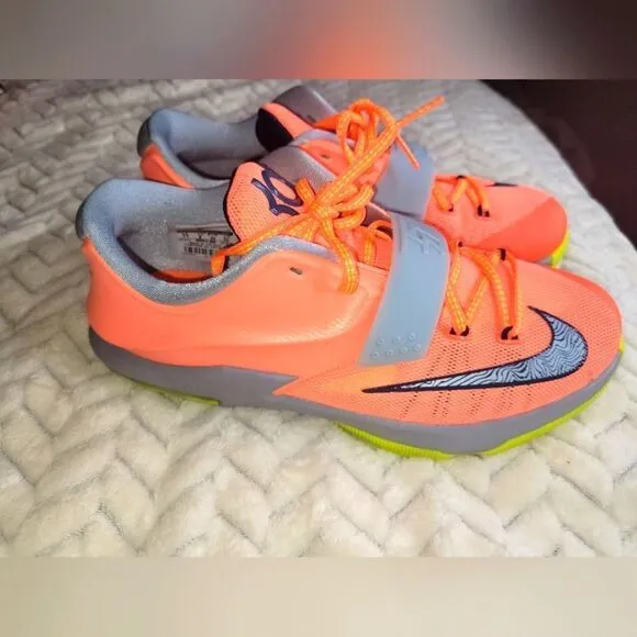 Nike KDs, Kids sz 7Y, orange &amp; gray