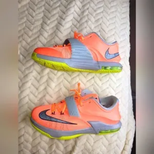 Nike KDs, Kids sz 7Y, orange &amp; gray