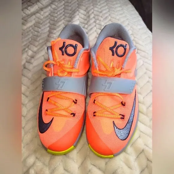 Nike KDs, Kids sz 7Y, orange &amp; gray