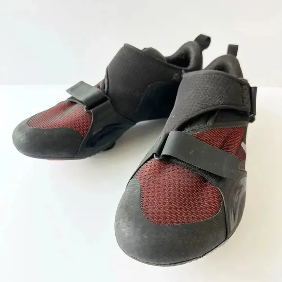 NIKE Superrep Cycling Shoes Womens Size 11.5 With Cleats Black Orange Peleton