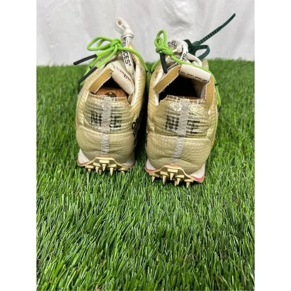 Nike x Off-White Waffle Racer Electric Green Womens Size 14 Sneakers CD8180-100