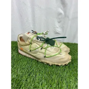 Nike x Off-White Waffle Racer Electric Green Womens Size 14 Sneakers CD8180-100