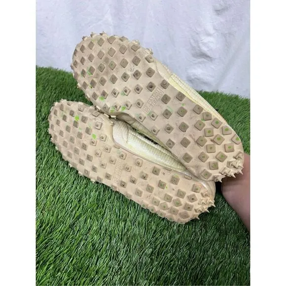 Nike x Off-White Waffle Racer Electric Green Womens Size 14 Sneakers CD8180-100