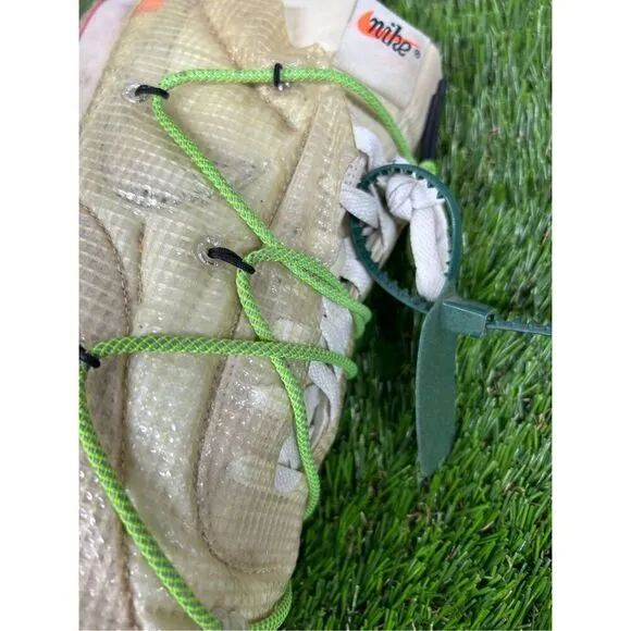 Nike x Off-White Waffle Racer Electric Green Womens Size 14 Sneakers CD8180-100