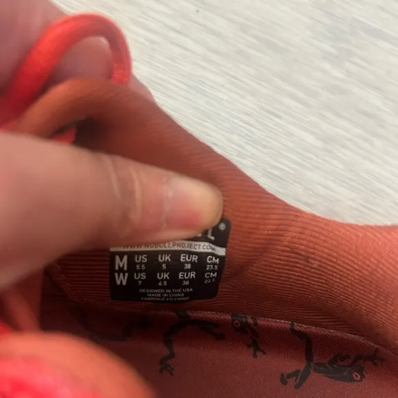 No Bull Project Fire (Red) Camouflage Trainer M5.5 W7