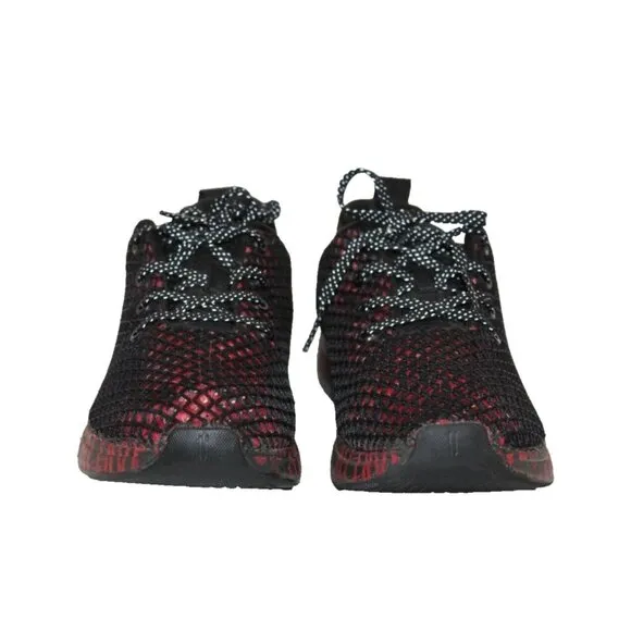 NoBull All Day Knit Men 7.5 Women 9 Black and Red All Love Running Comfort Shoes