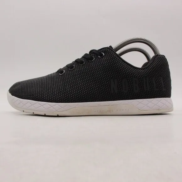 NoBull Black Super Fabric Men's 7 W 8.5 Trainer Workout Shoes CrossFit Athletic
