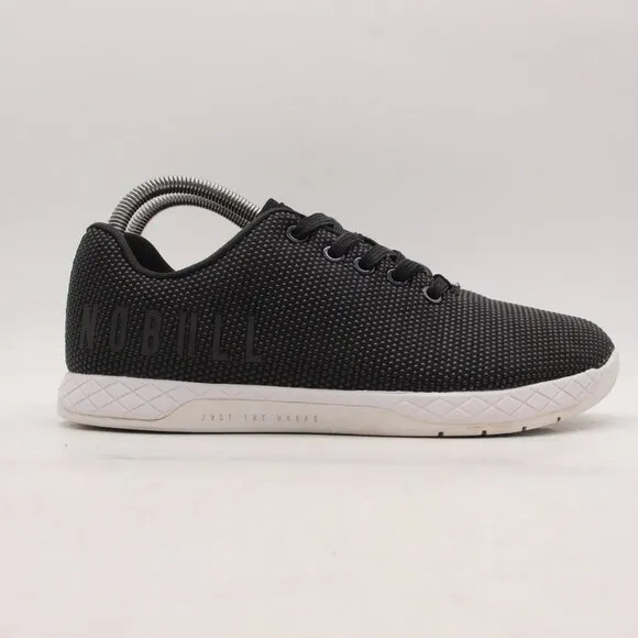NoBull Black Super Fabric Men's 7 W 8.5 Trainer Workout Shoes CrossFit Athletic